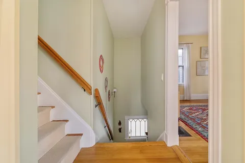 a view of an entryway with staircase