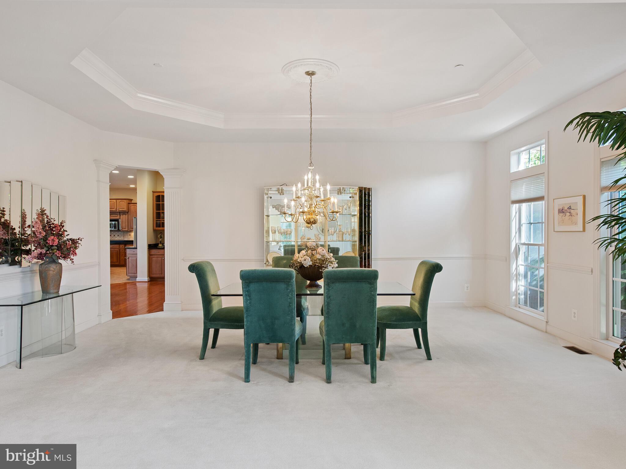 19 Schofield Road Phoenixville, PA 19460 - Photo 16 of 77 Tray ceiling & chair rail in dining room