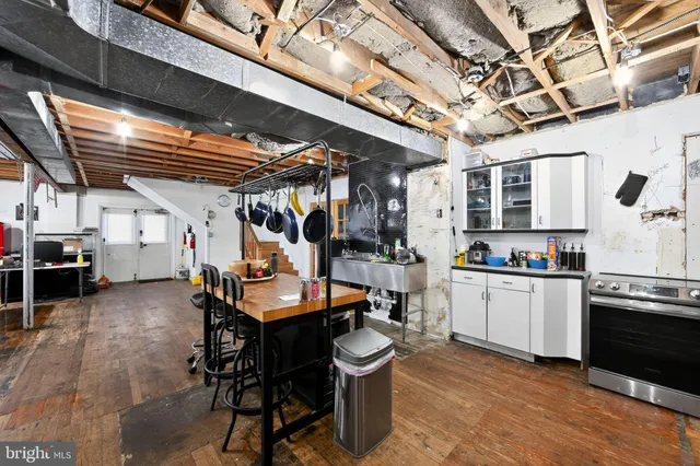 a view of a chairs in a room