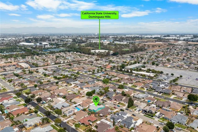 an aerial view of a city