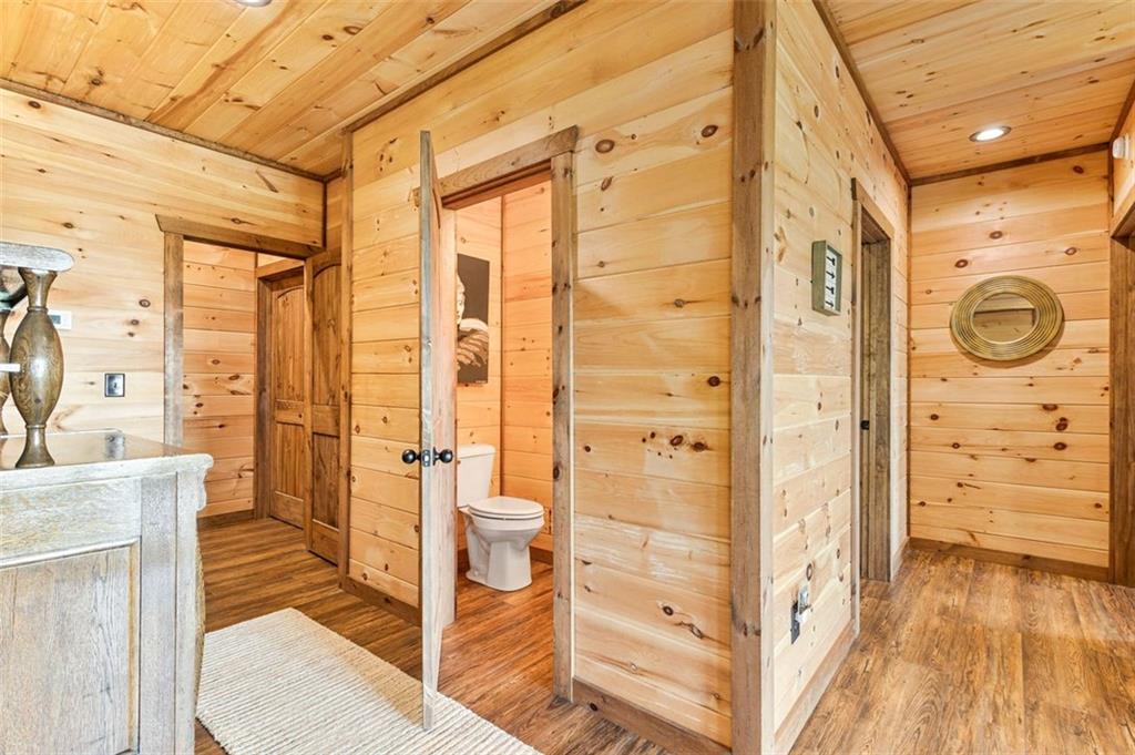 95 Upper Ridge Trail Blairsville, GA 30512 - Photo 48 of 71 a bathroom with a granite countertop shower