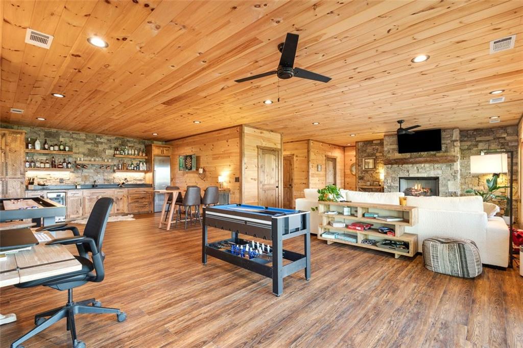 95 Upper Ridge Trail Blairsville, GA 30512 - Photo 60 of 71 a living room with furniture and a fireplace
