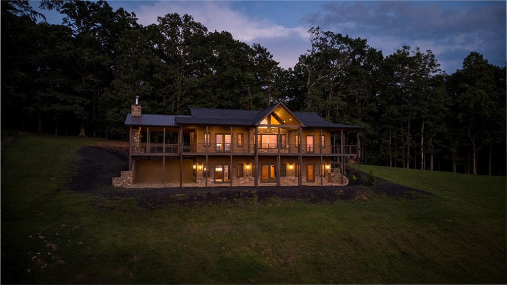 95 Upper Ridge Trail Blairsville, GA 30512 - Photo 68 of 71 a front view of a house with garden