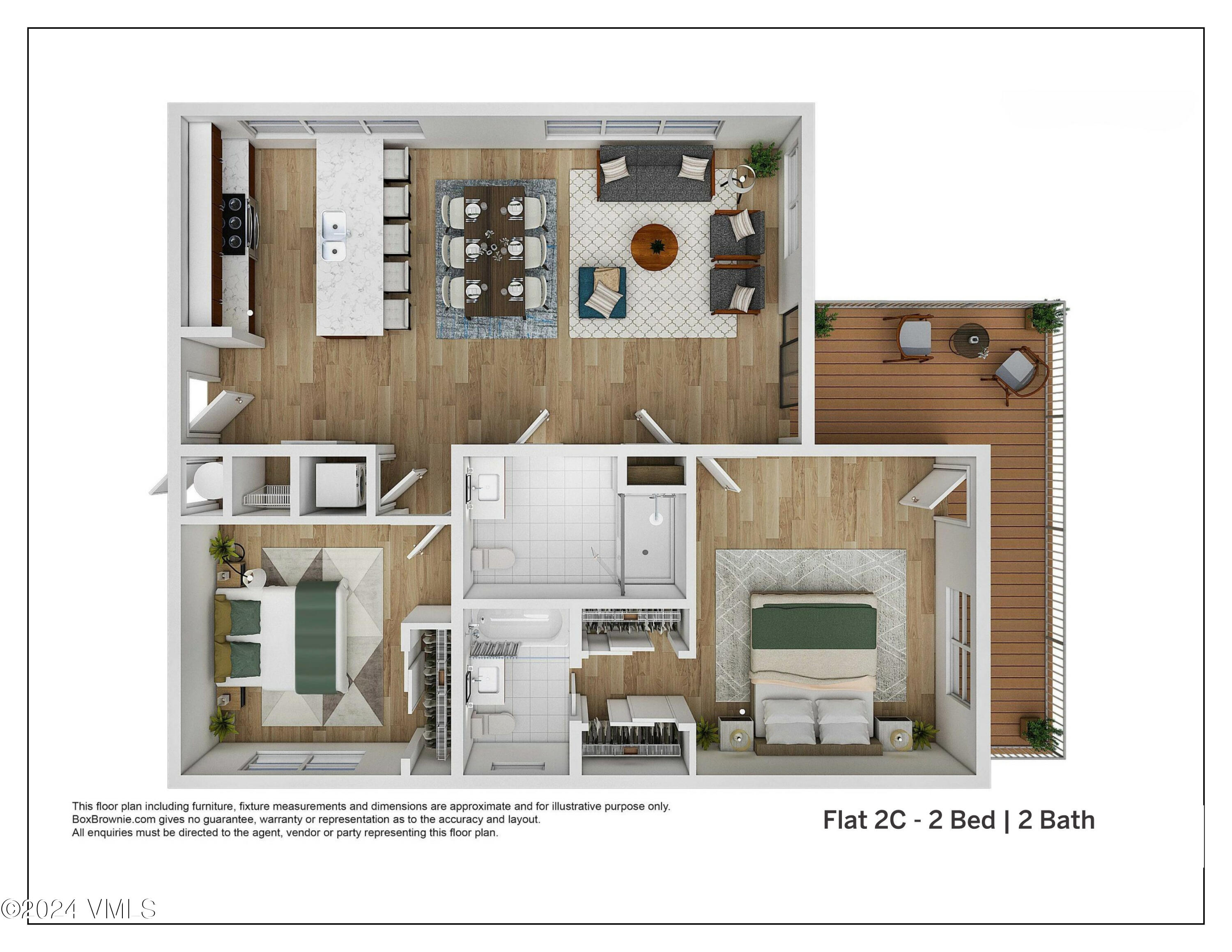 36 Abby Road, Unit 2C Minturn, CO 81645 - Photo 10 of 10 Floor Plan 2C