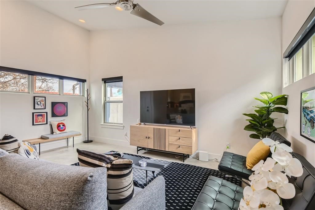 2012 Willow Street, Unit B Austin, TX 78702 - Photo 3 of 15 a living room with furniture and a flat screen tv