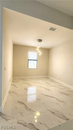 a view of an empty room