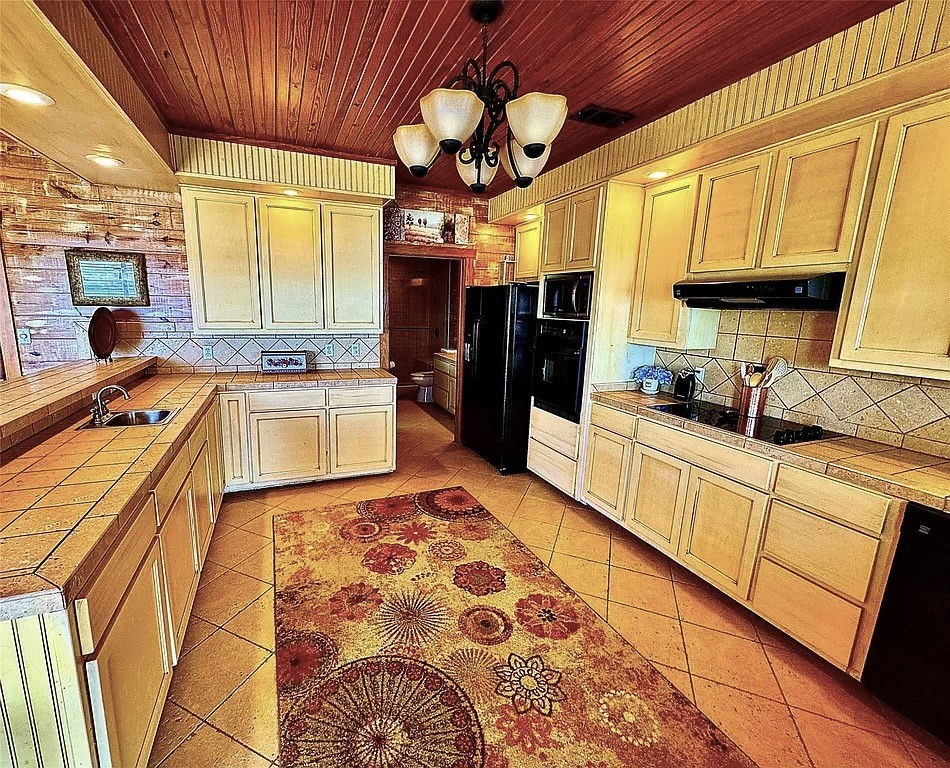 7165 Backridge Road Sabine Pass, TX 77655 - Photo 42 of 49 a kitchen with stainless steel appliances granite countertop a sink and cabinets
