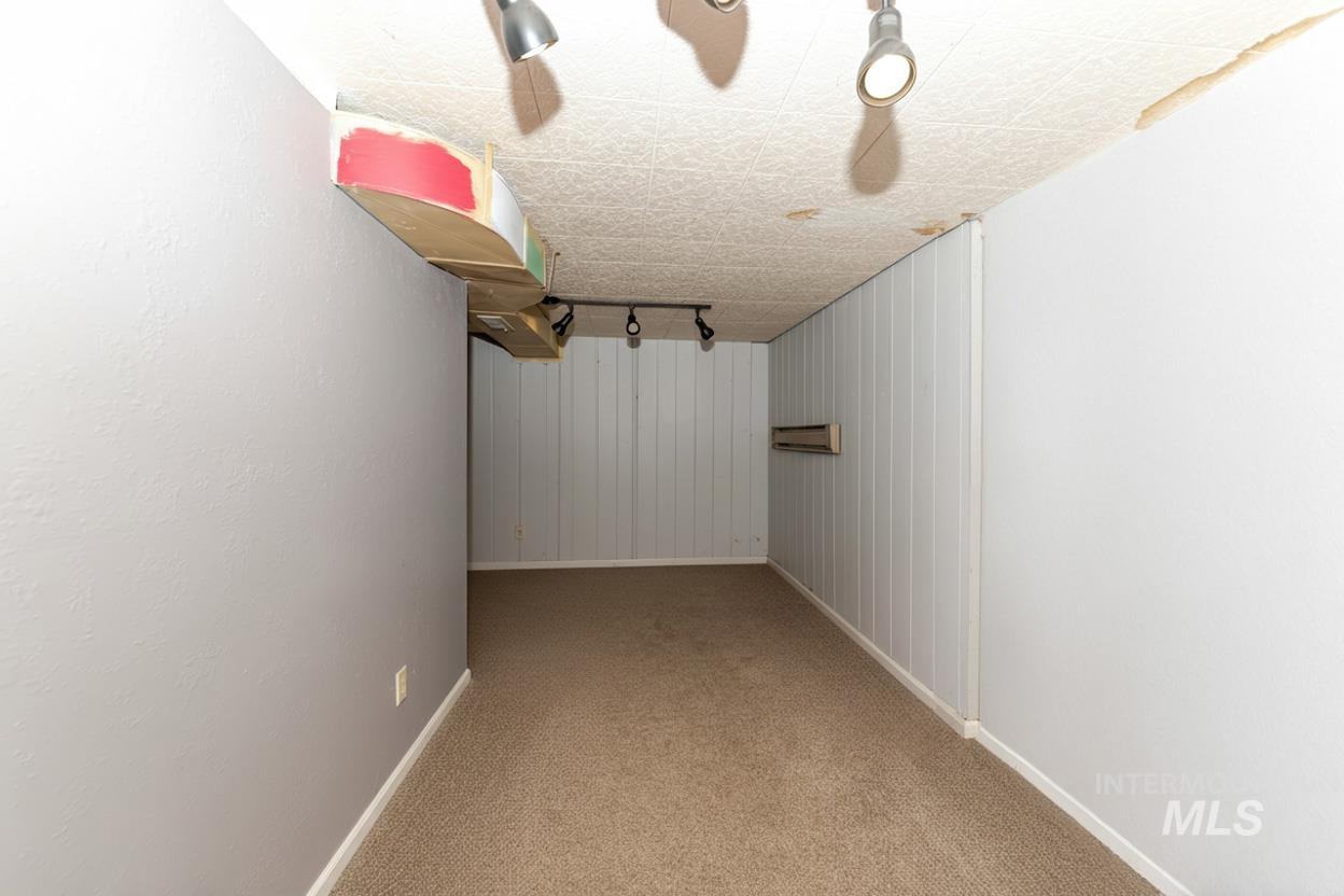 2127 12th Avenue Lewiston, ID 83501 - Photo 15 of 27 Finished basement with track lighting and light colored carpet