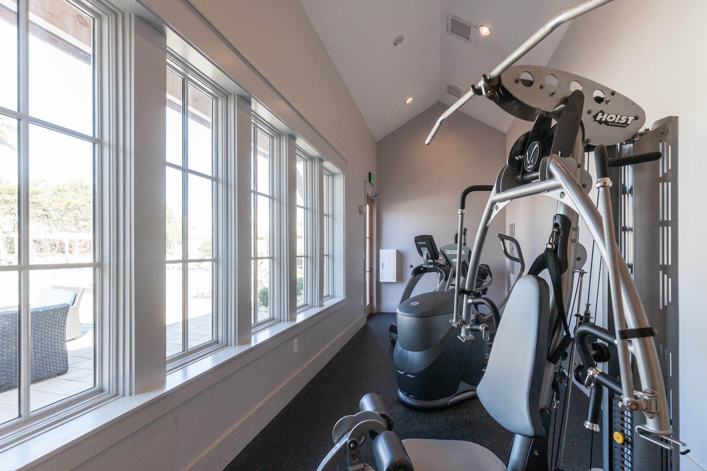 79 Milestone Dr Inlet Beach, Unit A Inlet Beach, FL 32461 - Photo 31 of 34 a view of a room with gym equipment