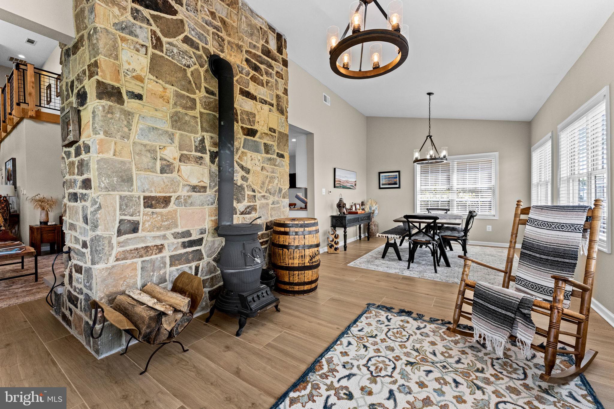820 Shadyside Road Elk Garden, WV 26717 - Photo 20 of 138 Combined Dining and Living Room
