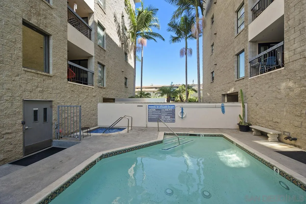 3570 1st Avenue, Unit 1 San Diego, CA 92103 - Photo 44 of 55 a view of a house with a swimming pool