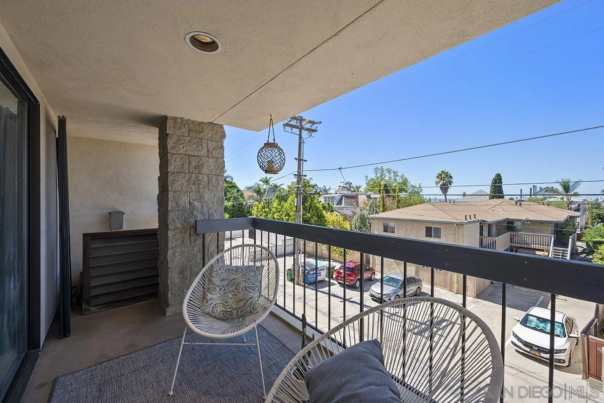 3570 1st Avenue, Unit 1 San Diego, CA 92103 - Photo 6 of 55 a view of a balcony with furniture and front door