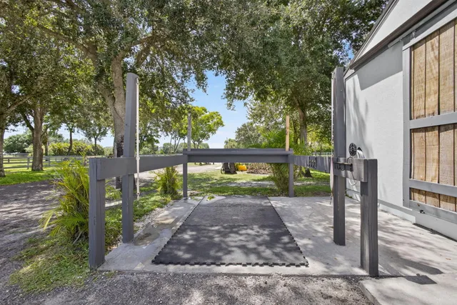 a house with trees in front of it