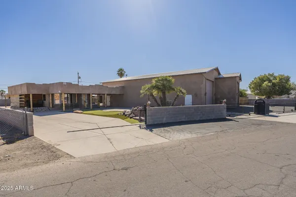 a view of a house with a swimming pool