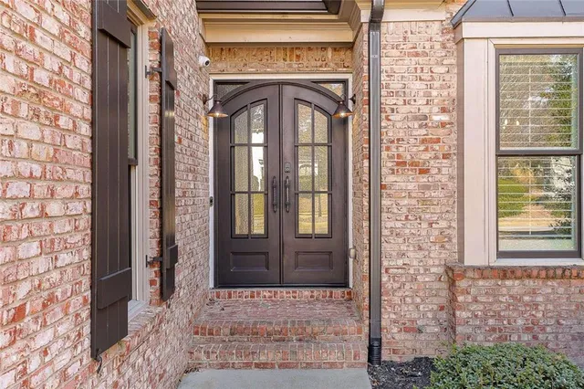 a view of front door of house