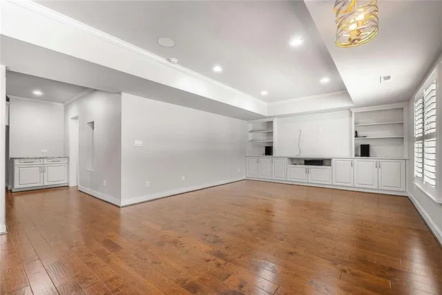 wooden floor in an empty room