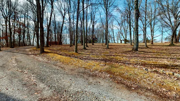 a view of outdoor space with shower and trees