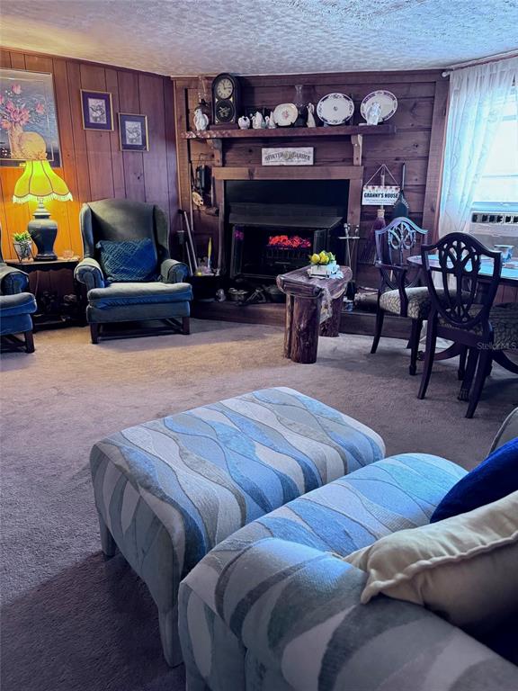 17134 Lake Ingram Road Winter Garden, FL 34787 - Photo 7 of 19 a living room with furniture and a fireplace