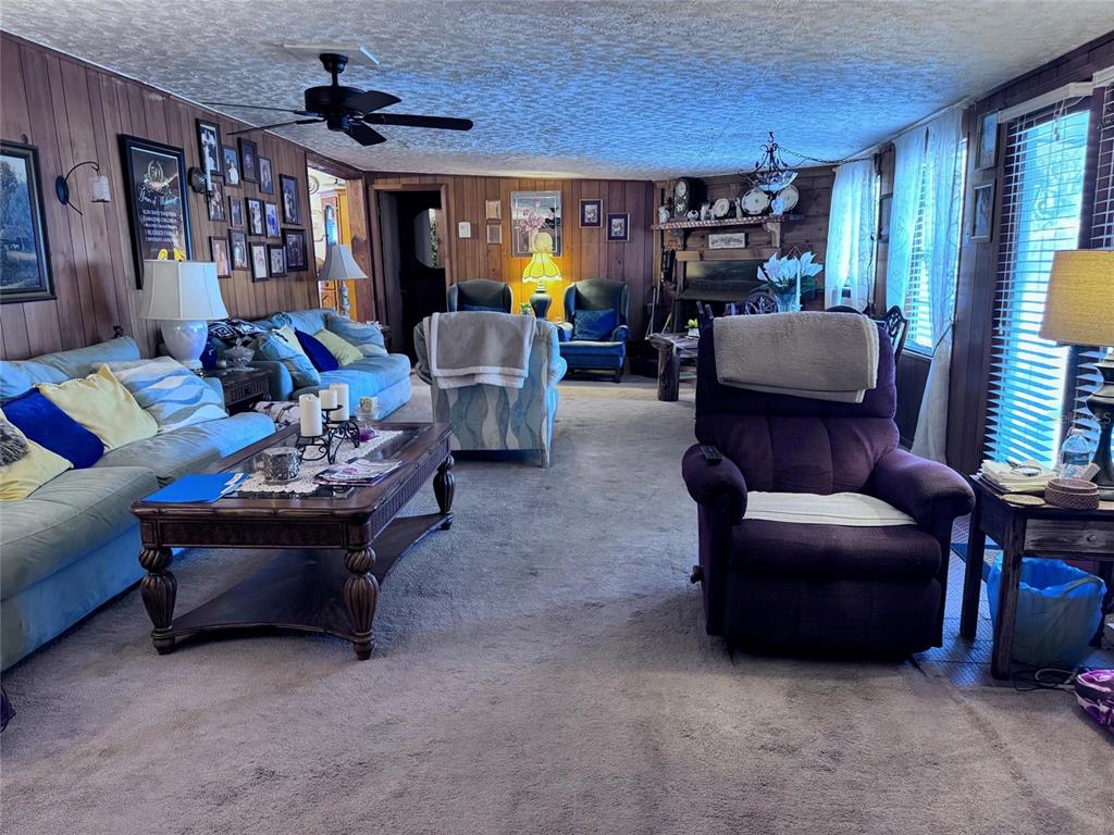 17134 Lake Ingram Road Winter Garden, FL 34787 - Photo 8 of 19 a living room with furniture and a fireplace