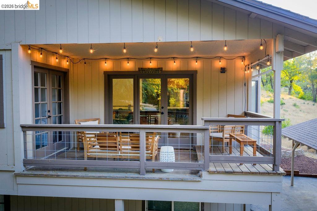 19266 Ferretti Road Groveland, CA 95321 - Photo 34 of 50 Wooden deck with french doors