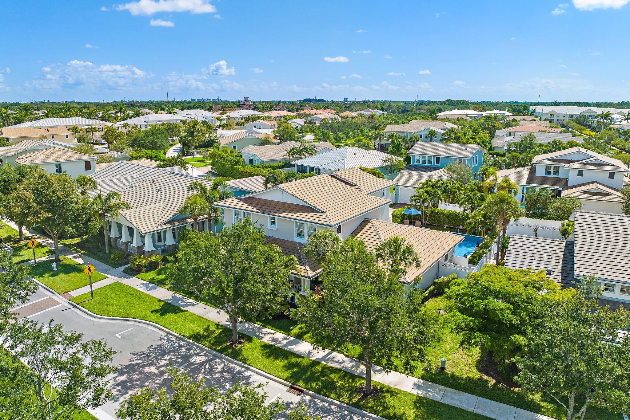 2835 East Mallory Boulevard Jupiter, FL 33458 - Photo 46 of 51 an aerial view of multiple house