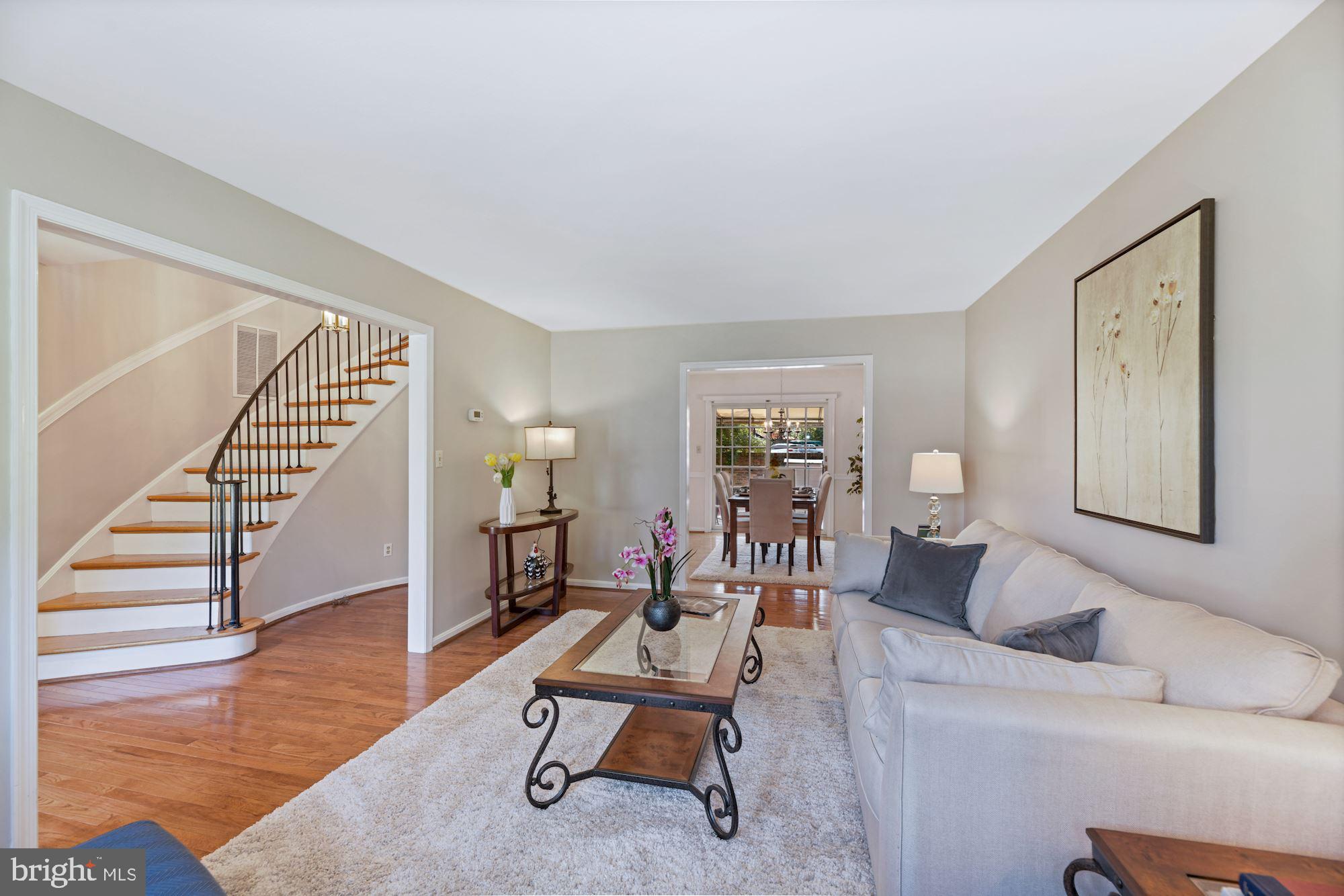 8427 Forrester Boulevard Springfield, VA 22152 - Photo 3 of 49 Hardwood flooring on main and upper levels