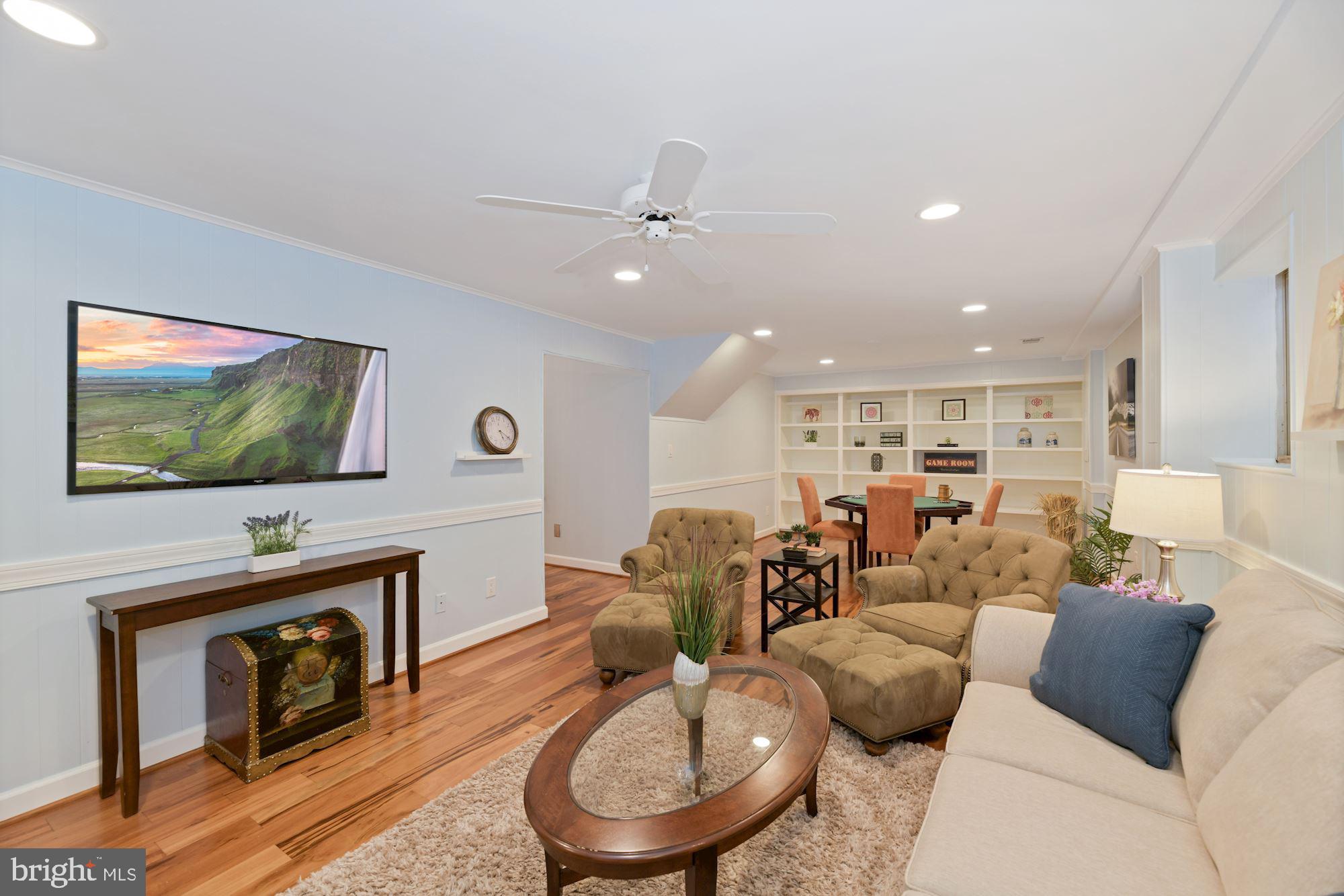 8427 Forrester Boulevard Springfield, VA 22152 - Photo 28 of 49 Recessed lighting and built-in shelving