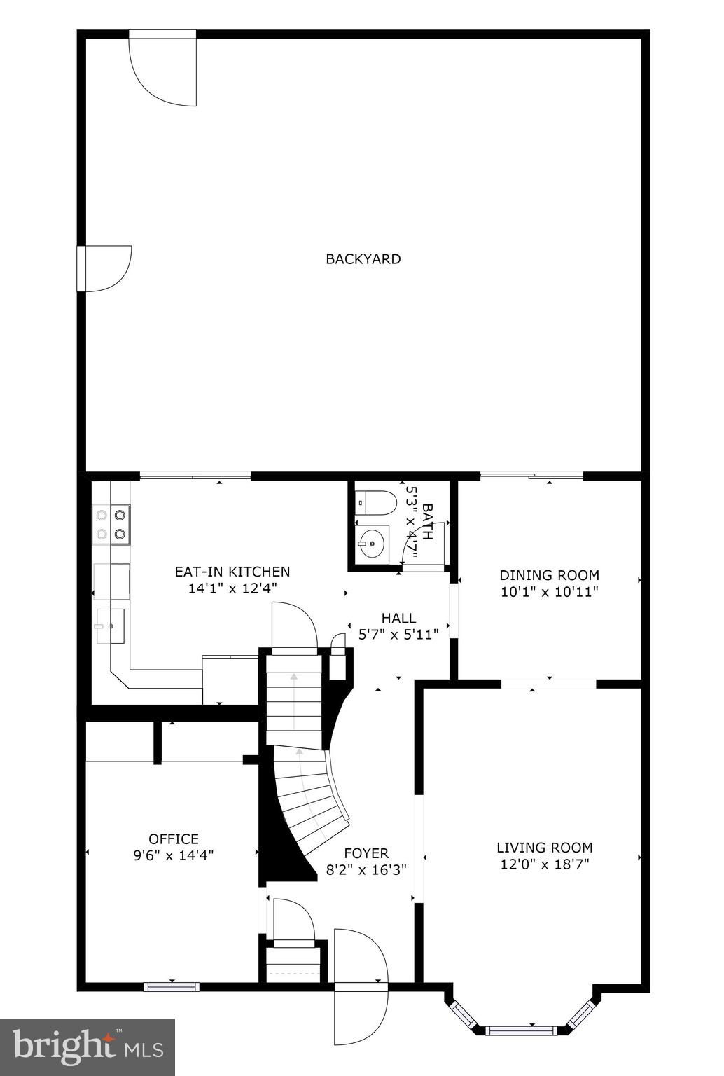 8427 Forrester Boulevard Springfield, VA 22152 - Photo 47 of 49 Main level floorplan