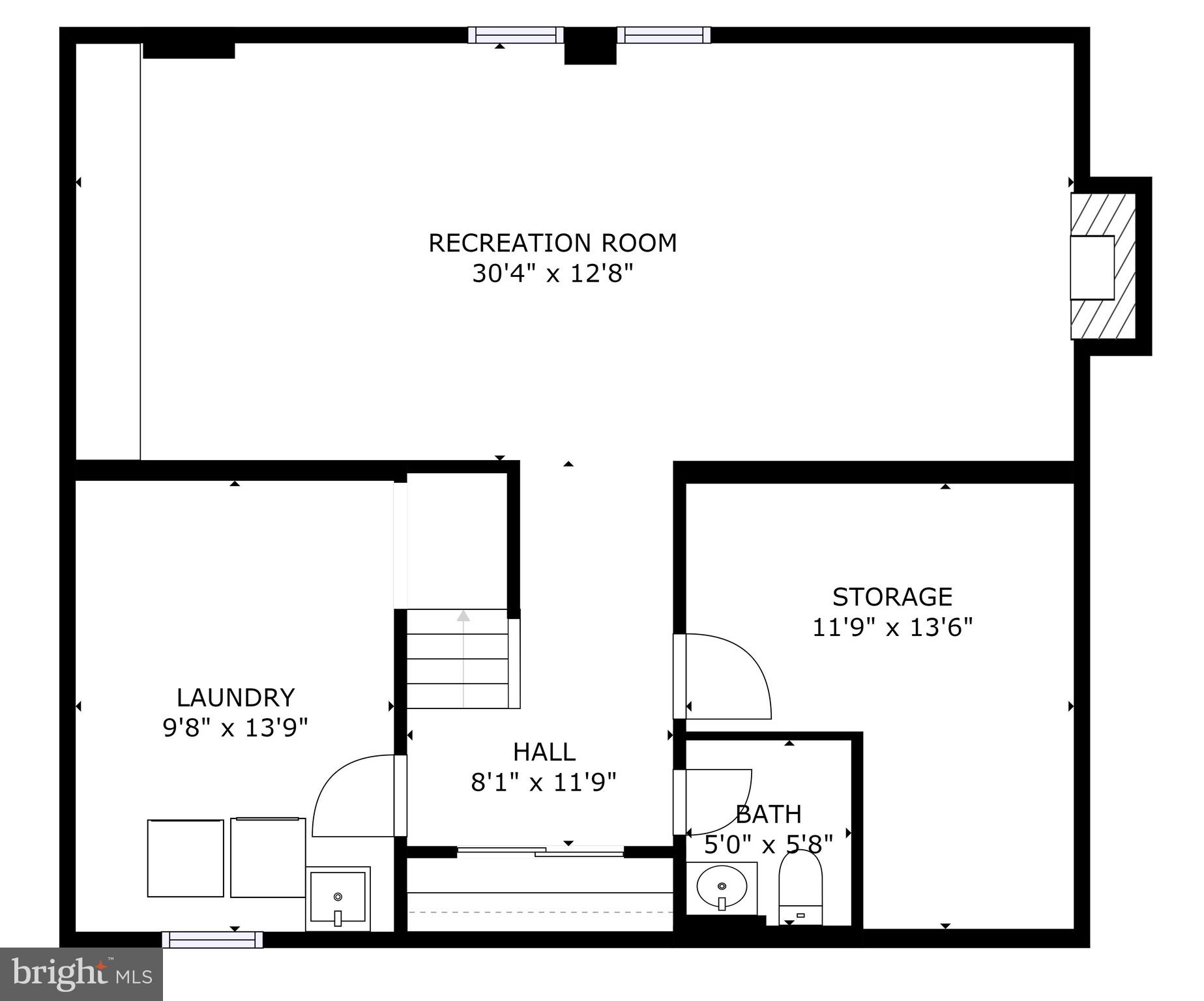 8427 Forrester Boulevard Springfield, VA 22152 - Photo 49 of 49 Lower level floorplan