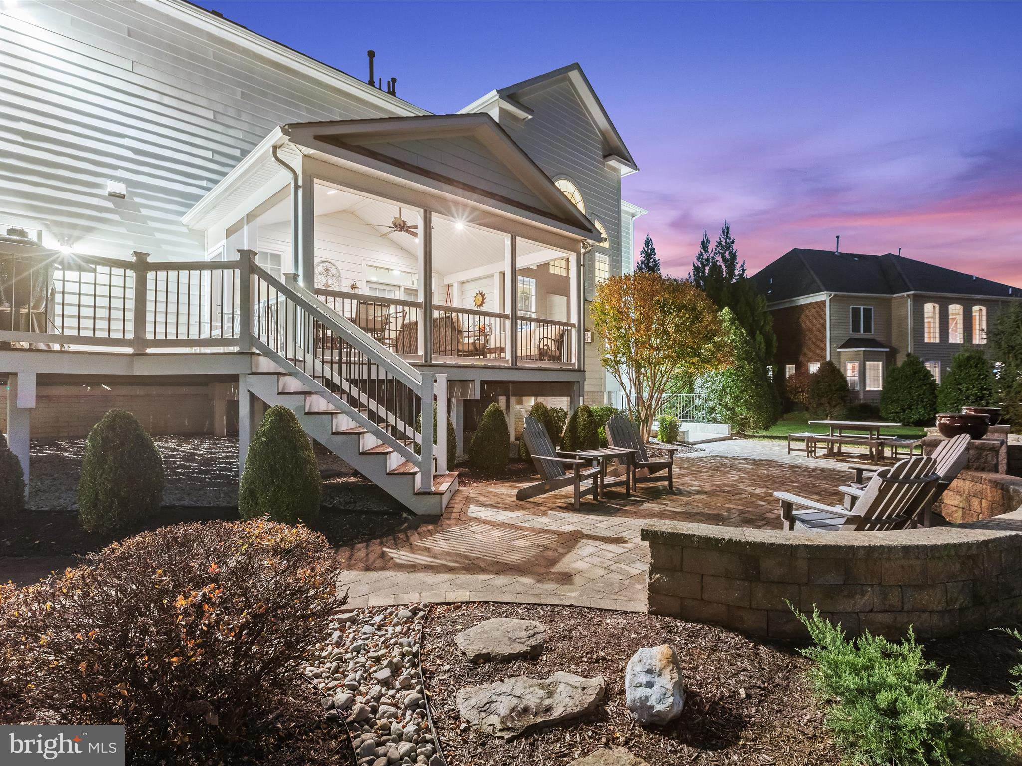 4849 Castlebridge Road Ellicott City, MD 21042 - Photo 70 of 81 Patio at Twilight