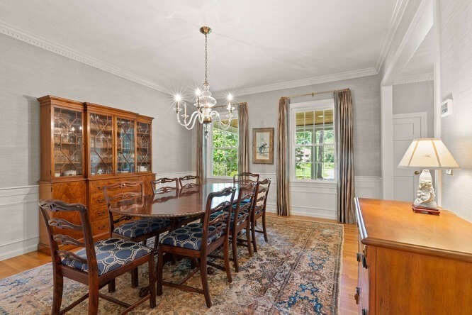 51 Fox Run Road Sudbury, MA 01776 - Photo 9 of 37 a view of a dining room with furniture window and outside view