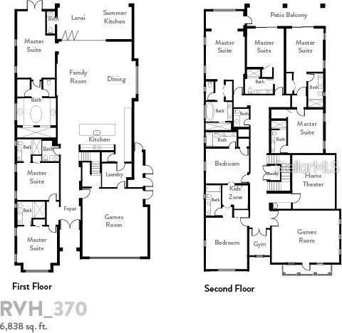 a view of a white house with a yard