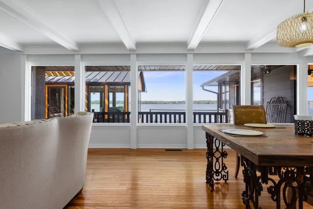 a front view of house with yard and seating area