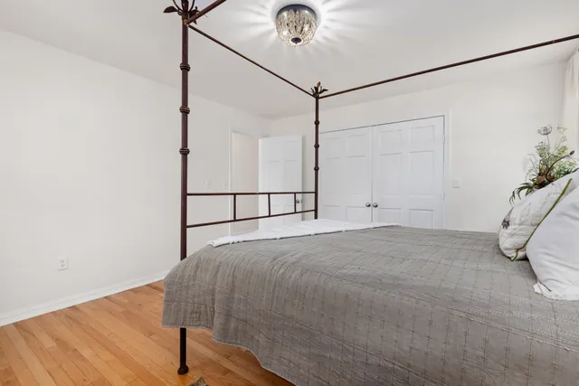 a view of a patio with two chairs and a table