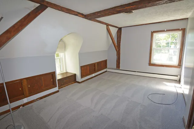 a view of a livingroom with a staircase