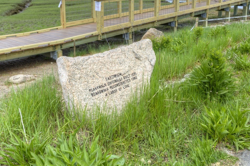 1 Factory Street Sandwich, MA 02563 - Photo 37 of 38 a view of a backyard with a garden