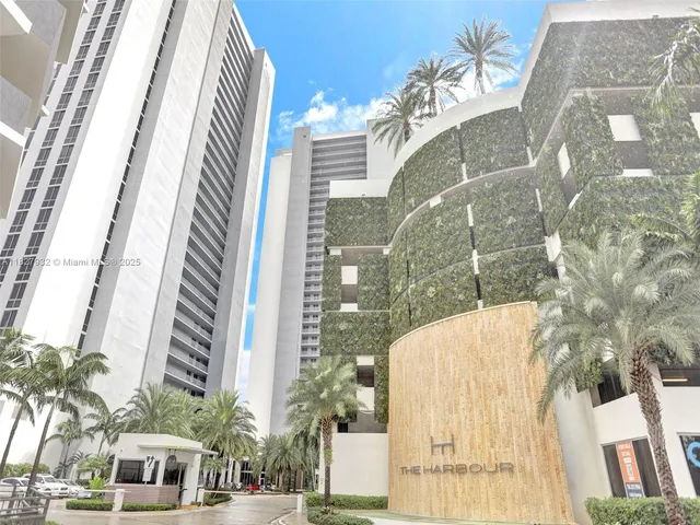 a front view of a multi story building