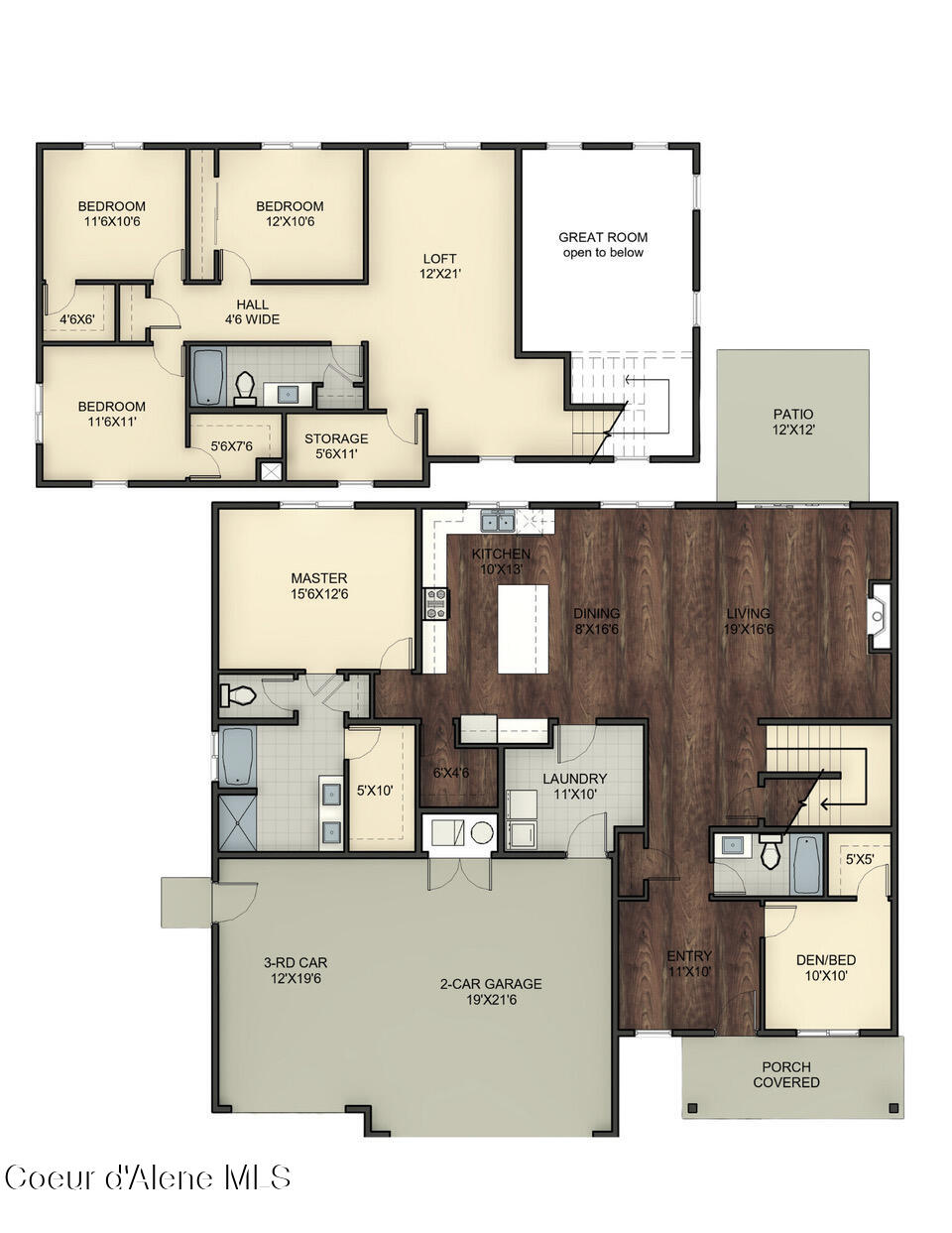 11958 North Rocking R Road Hayden, ID 83835 - Photo 50 of 50 Woodward+ Plan