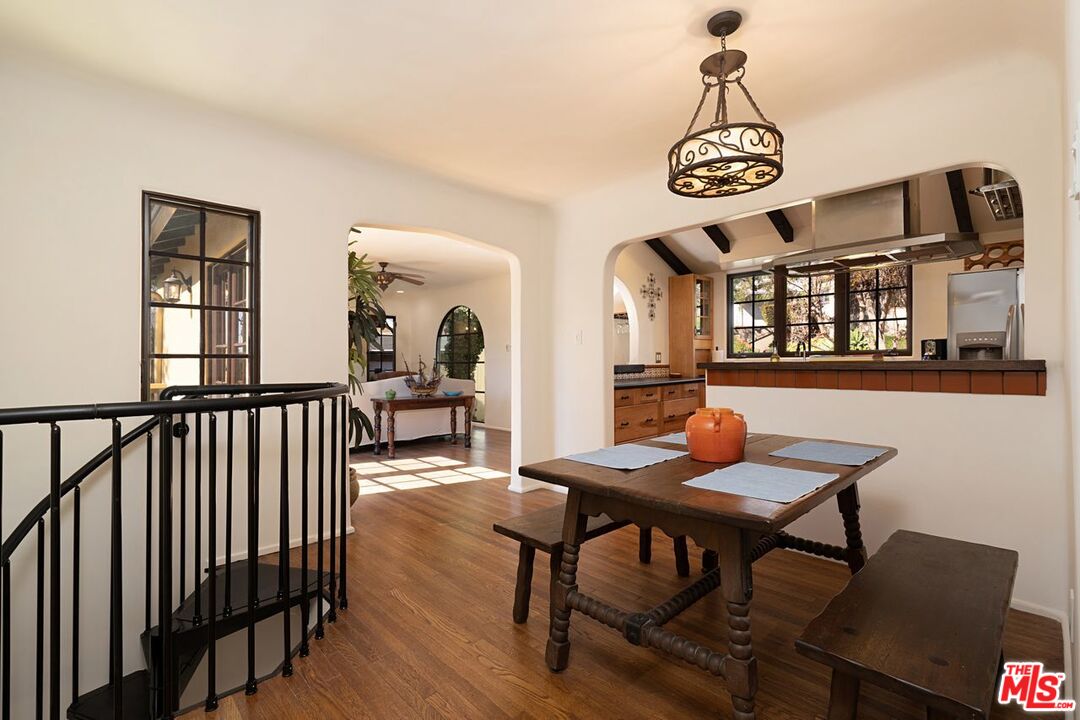 3932 Roderick Road Los Angeles, CA 90065 - Photo 12 of 43 a view of a dining room with furniture window and wooden floor