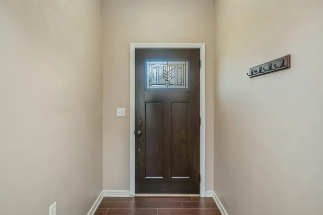 a view of an entryway door