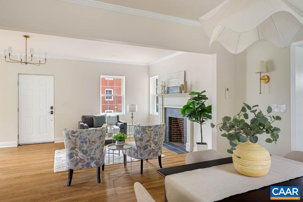 809 East Jefferson Street Charlottesville, VA 22902 - Photo 9 of 50 a living room with furniture and a potted plant