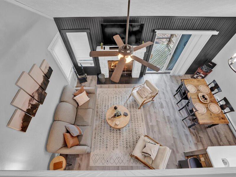 216 Snow Ridge Cir Lake Lake Harmony, PA 18624 - Photo 21 of 43 a view of living room with furniture and wooden floor
