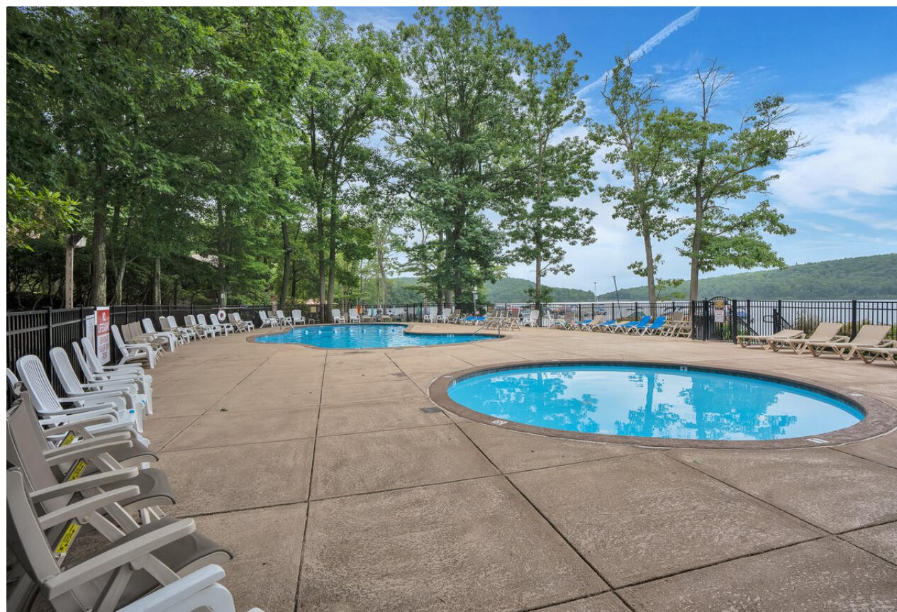 216 Snow Ridge Cir Lake Lake Harmony, PA 18624 - Photo 36 of 43 a view of outdoor space yard swimming pool and patio