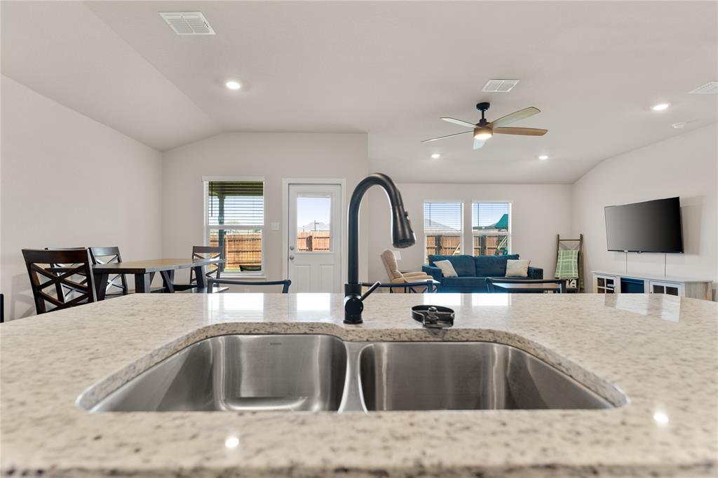 7100 Canadian Drive China Spring, TX 76633 - Photo 16 of 16 a kitchen with a sink and a large window