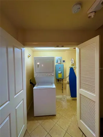 a room with storage and utility