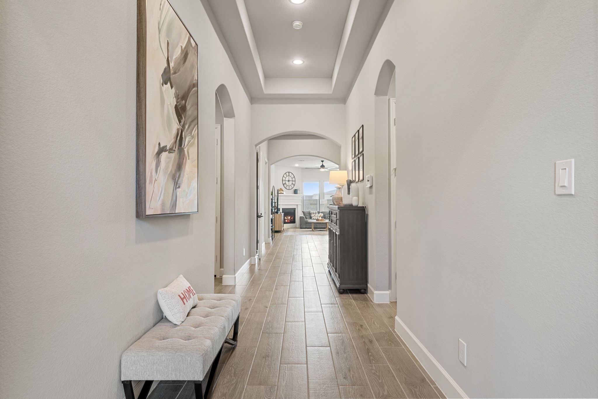 29726 Smoky Ridge Road Fulshear, TX 77441 - Photo 18 of 43 a view of livingroom and dining room with wooden floor