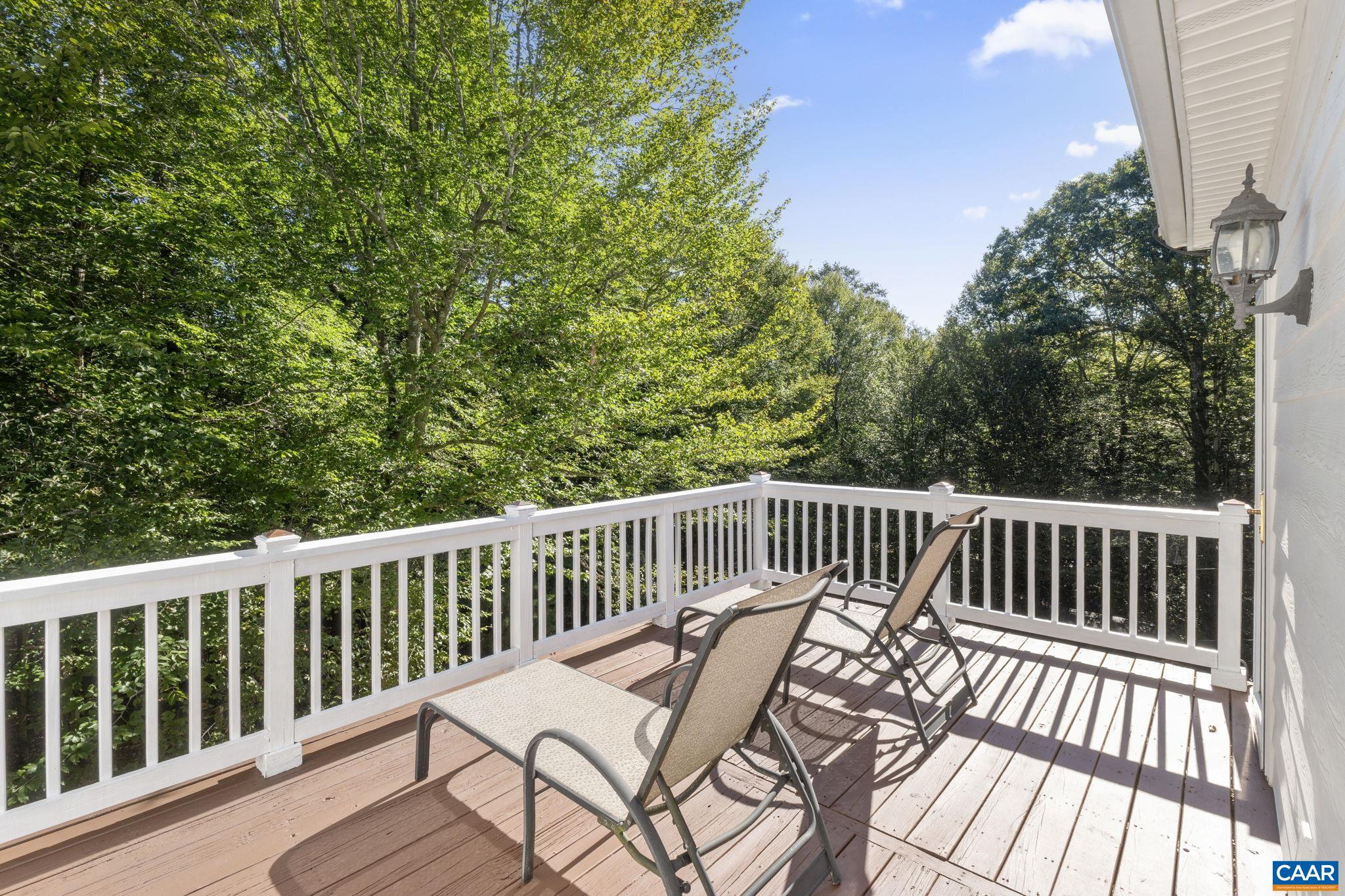 2370 Walnut Ridge Lane Charlottesville, VA 22911 - Photo 25 of 61 a view of balcony with wooden floor and outdoor seating