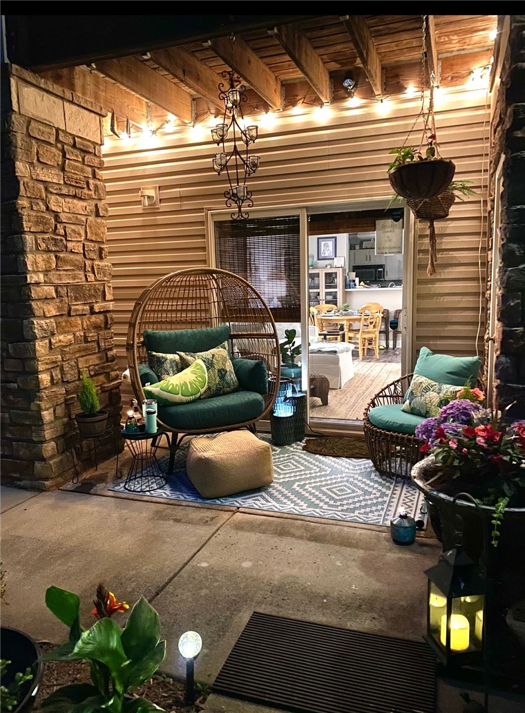 102 Lookover Drive Anderson, SC 29621 - Photo 23 of 27 Relax in this inviting outdoor area with ambient lighting, perfect for unwinding.The patio pictures were taken from previous year.