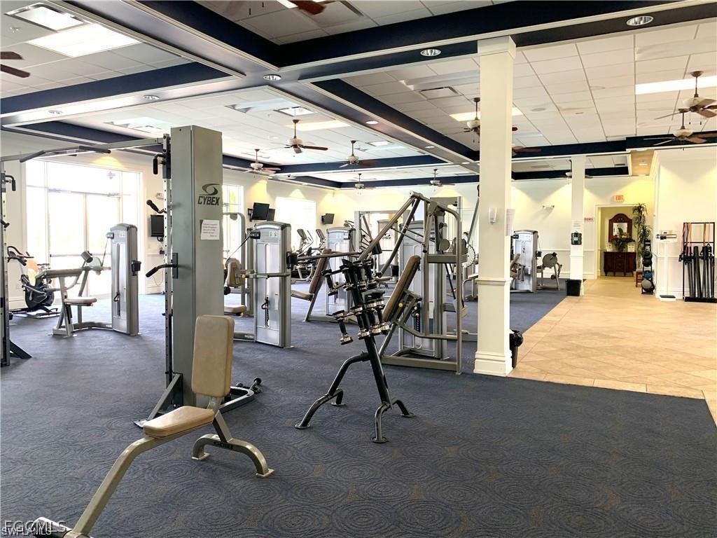 17283 Walnut Run Drive Alva, FL 33920 - Photo 43 of 49 a view of a room with gym equipment