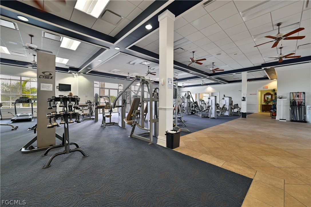 17283 Walnut Run Drive Alva, FL 33920 - Photo 44 of 49 a view of a room with gym equipment
